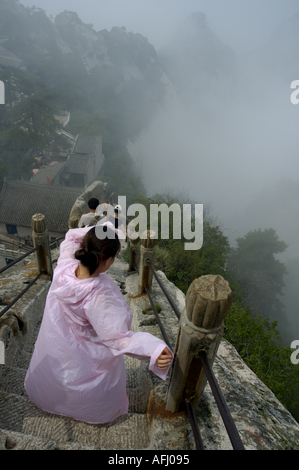 China Shaanxi Hua Shan Heiligen Berges liegt 120 km östlich von Xian Stockfoto