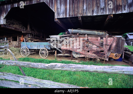 Das Museum von den Appalachen Norris, Tennessee. Sammlung von landwirtschaftlichen Gebäuden und ländliche Objekte Darstellung Appalachian Lebensart Stockfoto