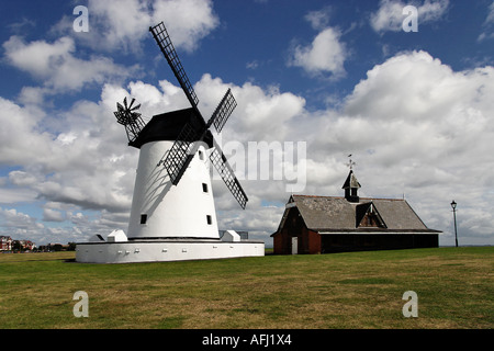 Lytham Windmühle und Rettungsboot-Museum Stockfoto