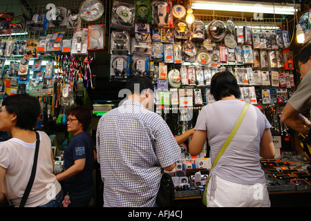 Apliu Street Sham Shui Po Flohmarkt Kowloon Hong Kong China Stockfoto