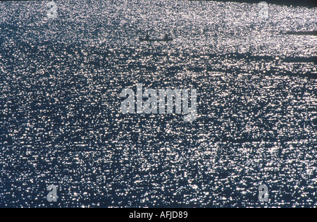 Reflexionen spektakuläre Spiegelungen im Wasser des Lake Moraine Kanada Stockfoto