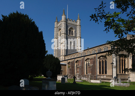 die aus dem 16. Jahrhundert Pfarrkirche St Mary the Virgin Dedham Essex England Stockfoto