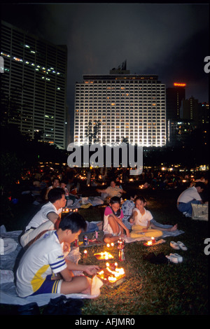 Mooncake Festival Victoria Park Causeway Bay Hong Kong Stockfoto