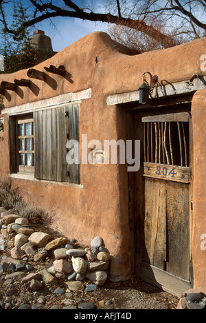 New Mexico, der Südwesten, Westen, Land der Verzauberung, Rocky Mountains, Santa Fe County, Santa Fe, Canyon Road privat, Haus, Residenz, Haus Häuser housi Stockfoto