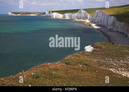 Die sieben Schwestern bei Birling Gap, East Sussex, England. UK Stockfoto