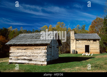 Virginia Moneta Booker T. Washington National Monument, Bundesregierungsland, historische Erhaltung, Touristenattraktion, Schwarzes Geschichtssrauchhaus Dinin Stockfoto