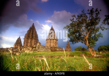 Prambanan hinduistische Tempelanlage in Central Java Indonesien Südost-Asien Stockfoto