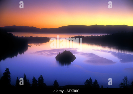 Morgendämmerung auf Lake Tahoe Kalifornien