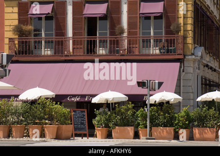 Straßencafé in Macon, Burgund, Frankreich Stockfoto