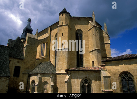 Dom, Altstadt, Stadt Sarlat-la-Caneda, Dordogne, Aquitaine, Frankreich, Europa Stockfoto