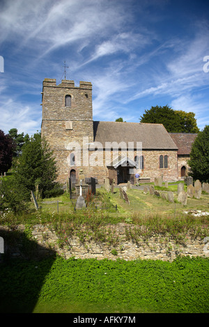 Die Kirche in Stokesay Castle, Shropshire, England, UK Stockfoto