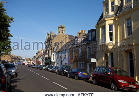 Elie Küstendorf High Street, Fife, Schottland Stockfoto