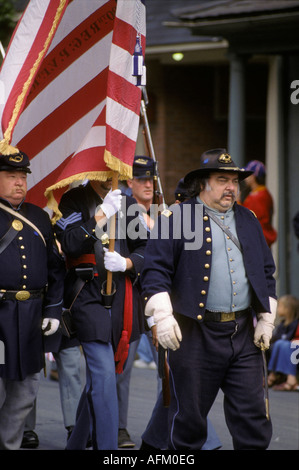 Bürgerkrieg Reenactors PA Gettysburg Schlachtfeld Stockfoto