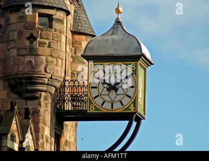 Canongate Tolbooth Uhr auf der Royal Mile, Edinburgh Stockfoto