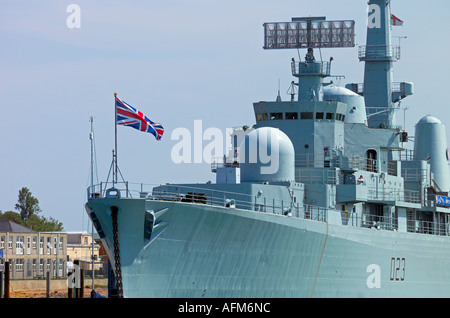 UK Hampshire Portsmouth HM Naval Base HMS Bristol Stockfoto