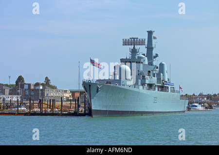 UK Hampshire Portsmouth HM Naval Base HMS Bristol Stockfoto