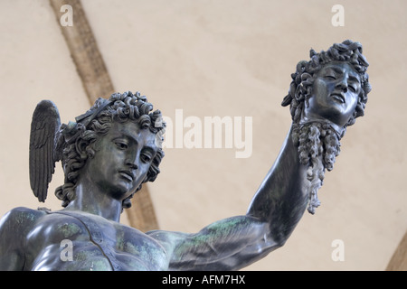 "Perseus hält das Haupt der Medusa", Skulptur Stockfoto