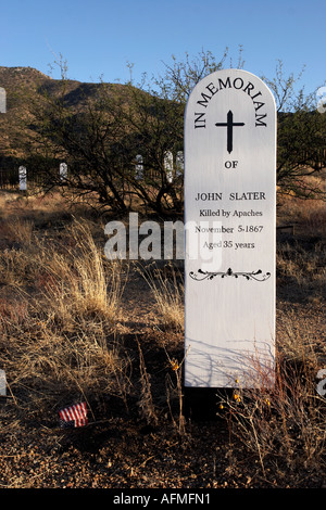 Friedhof von Apache Pass in der Nähe von Fort Bowie Stockfoto