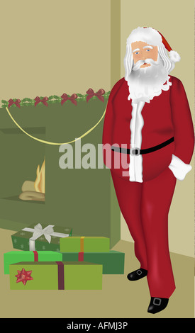 Porträt von Santa Claus Stockfoto