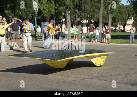 Alternative Energie solar powered Fahrzeug im nordamerikanischen Rennen 2005 in Winnipeg, Manitoba Kanada Stockfoto