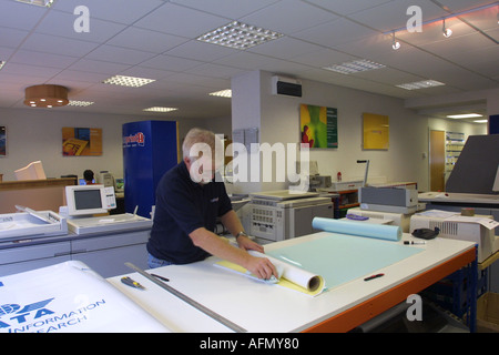 Druck und Repro Ladengeschäft Stockfoto