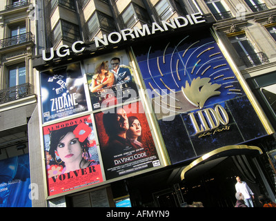 Lido de Paris Kino Champs Elysees in Paris Frankreich Stockfoto