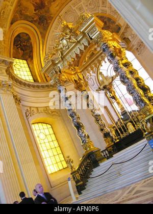 Detail der Innenausstattung Dome Des Invalides Paris Frankreich Stockfoto