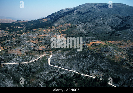 Luftaufnahme des spanischen Straße Stockfoto