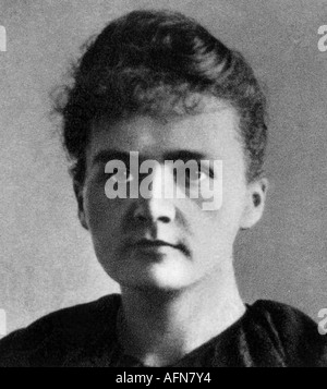 Curie, Marie, (eig. Marya Sklodowska), 7.11.1867 - 4.7.1934, polnischer Chemiker, Porträt, 1894, Stockfoto