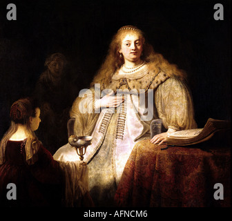 "Fine Arts, Rembrandt, (15.7.1606 - 4.10.1669), Malerei,"Artemisia"oder Malerei,"Sophonisbe empfängt den poison Cup", 1 Stockfoto