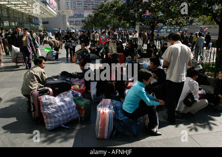 Shanghai Hauptbahnhof Stockfoto