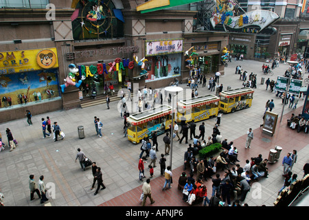 Ansicht von oben der Nanjing Road Stockfoto