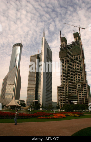 Shanghai China neue Bürogebäude Pudong New Area Stockfoto