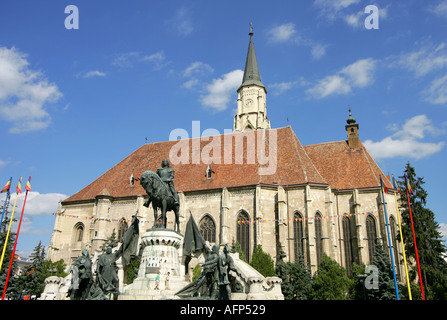 Cluj-Kirche St. Michael Stockfoto