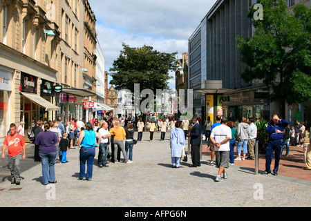 Fargate Stadtzentrum Einkaufsviertel Fußgängerzone Sheffield Stadt Süd-Yorkshire England uk gb Stockfoto