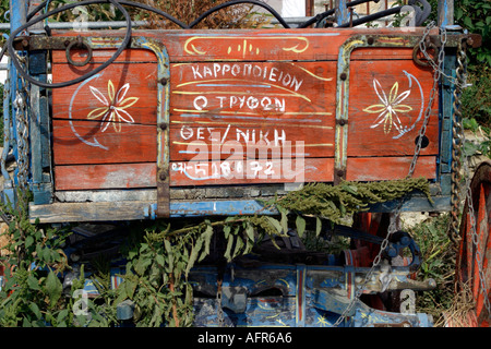 Skiathos Griechenland griechische Insel Sporaden Ägäis Pelion rustikalen Griechisch Warenkorb im Unterholz Skiathos Stockfoto