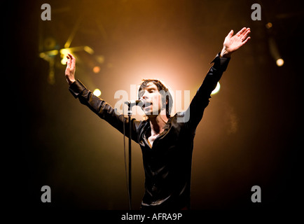 Bobby Gillespie von Primal Scream bei Connect Music Festival in Schottland Stockfoto