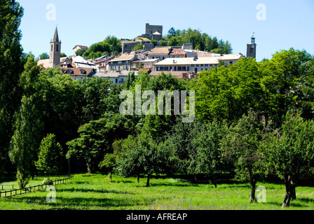 Dorf von Seyne Les Alpes, Alpes de Haute-Provence, Südfrankreich Stockfoto