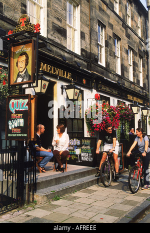 Die Melville-Pub auf der William Street in Edinburgh, Schottland Stockfoto