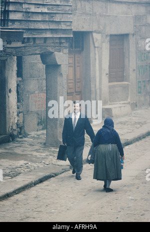 La Alberca Salamanca Spanien 1990er ländliche Armut in Europa 1990 HOMER SYKES Stockfoto