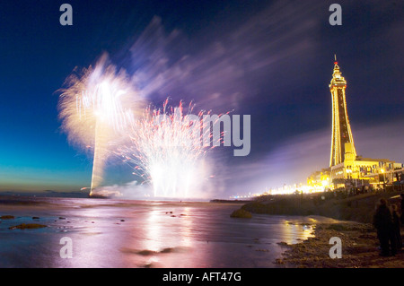 Welt Feuerwerk wm Blackpool Stockfoto