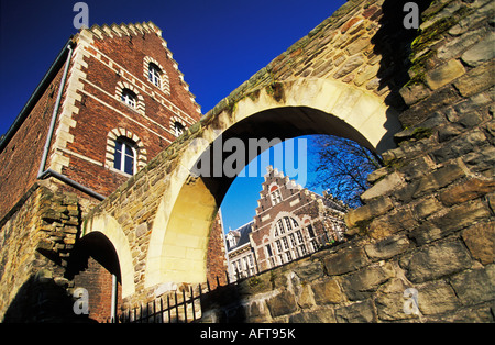 Niederlande Maastricht noch visuellen Teil der historischen Stadtmauer Stockfoto