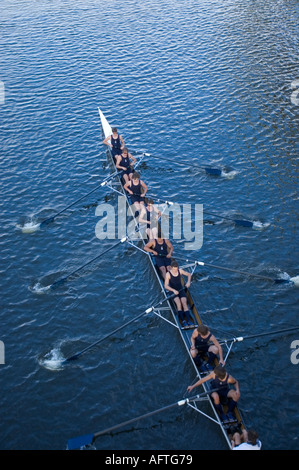 Sport, Rudern auf den Yarra River Stockfoto