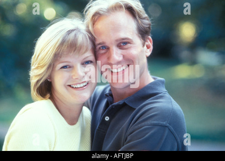 Junges Paar, Lächeln, Porträt Stockfoto