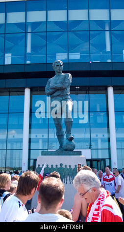 Bobby Moore-Statue-Wembley-Stadion Stockfoto