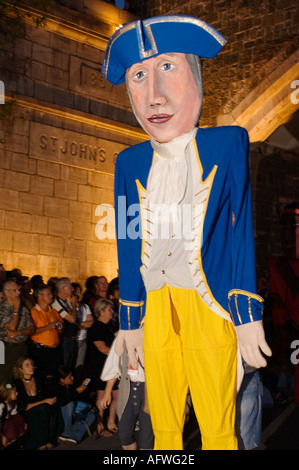 Kanada, Quebec City, Fêtes De La Nouvelle France, Riesen Parade Stockfoto