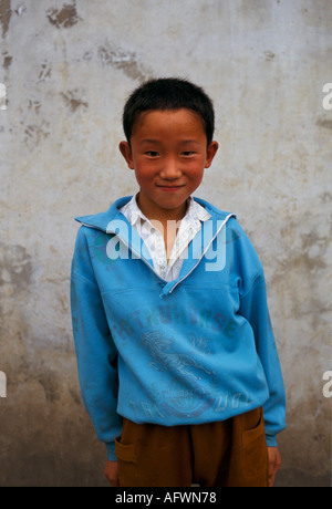 China der 1990er Jahre. Alle Jungen Liufu Dorf eine ländliche Gemeinde Anhui Provinz ungewöhnlich hohe Anteil von jungen Männern Ergebnis einer Kinderpolitik 1998 Stockfoto