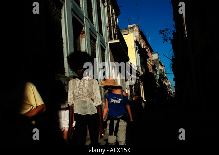 Tolle Frisur Kuba Havana Habana Vieja Stockfoto