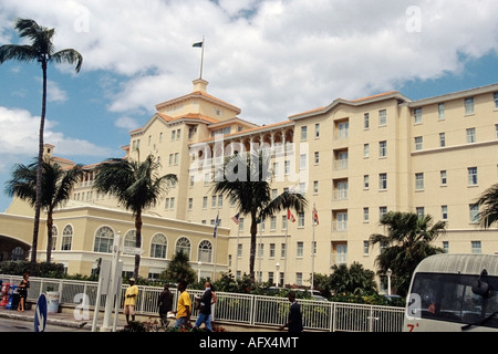 Blick auf das British Colonial Hilton Hotel in Nassau Bahamas Stockfoto