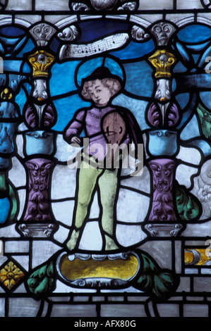 Niederländischen Delft verbleit Fenster Museums genannt Lambert van Meerten Stockfoto